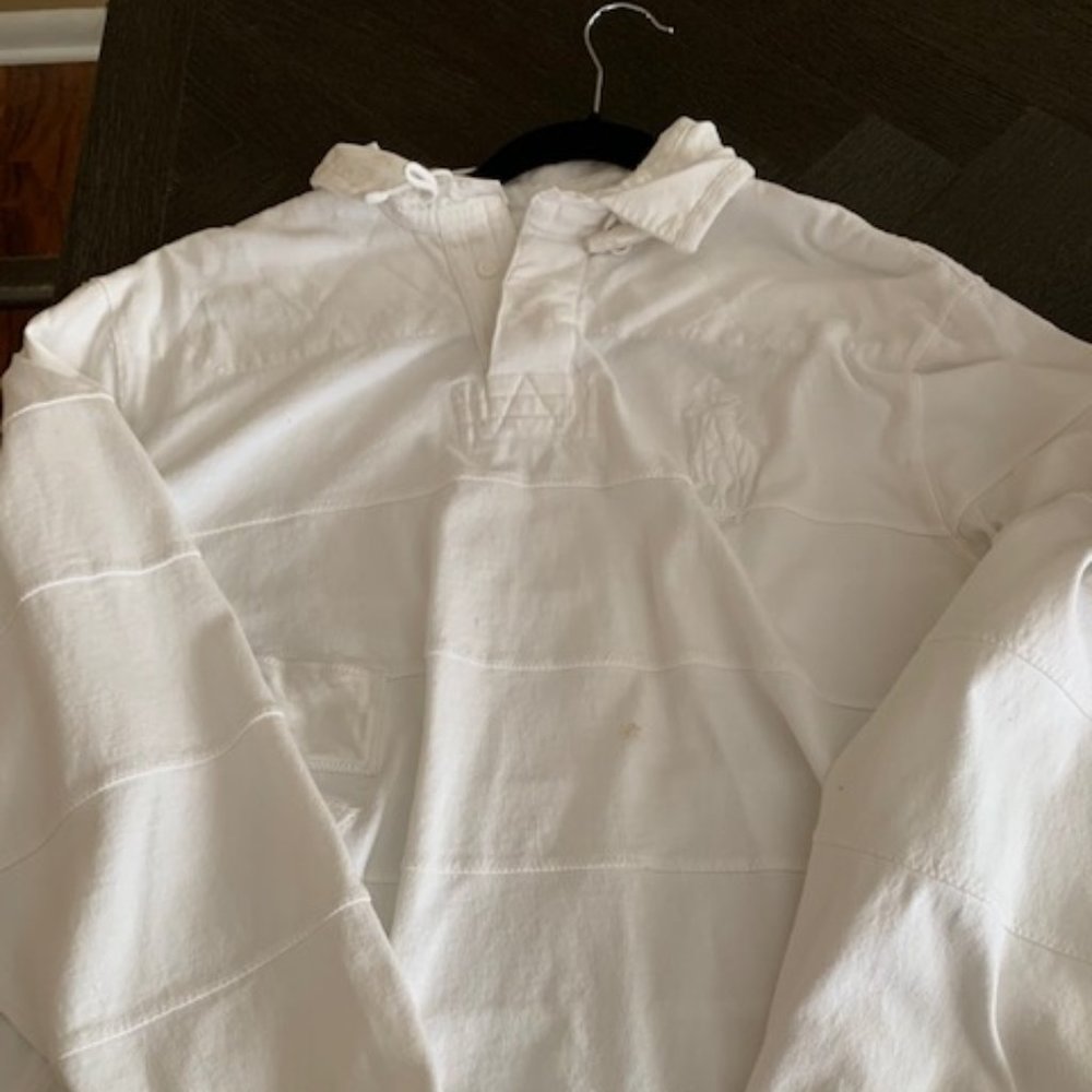 Polo Ralph Lauren Rugby LS White Big Pony XL